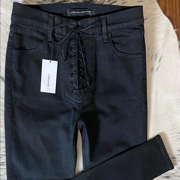 J BRAND X STEPH SHEP HIGH-RISE LACED COATED JEAN - Picture 8 of 16